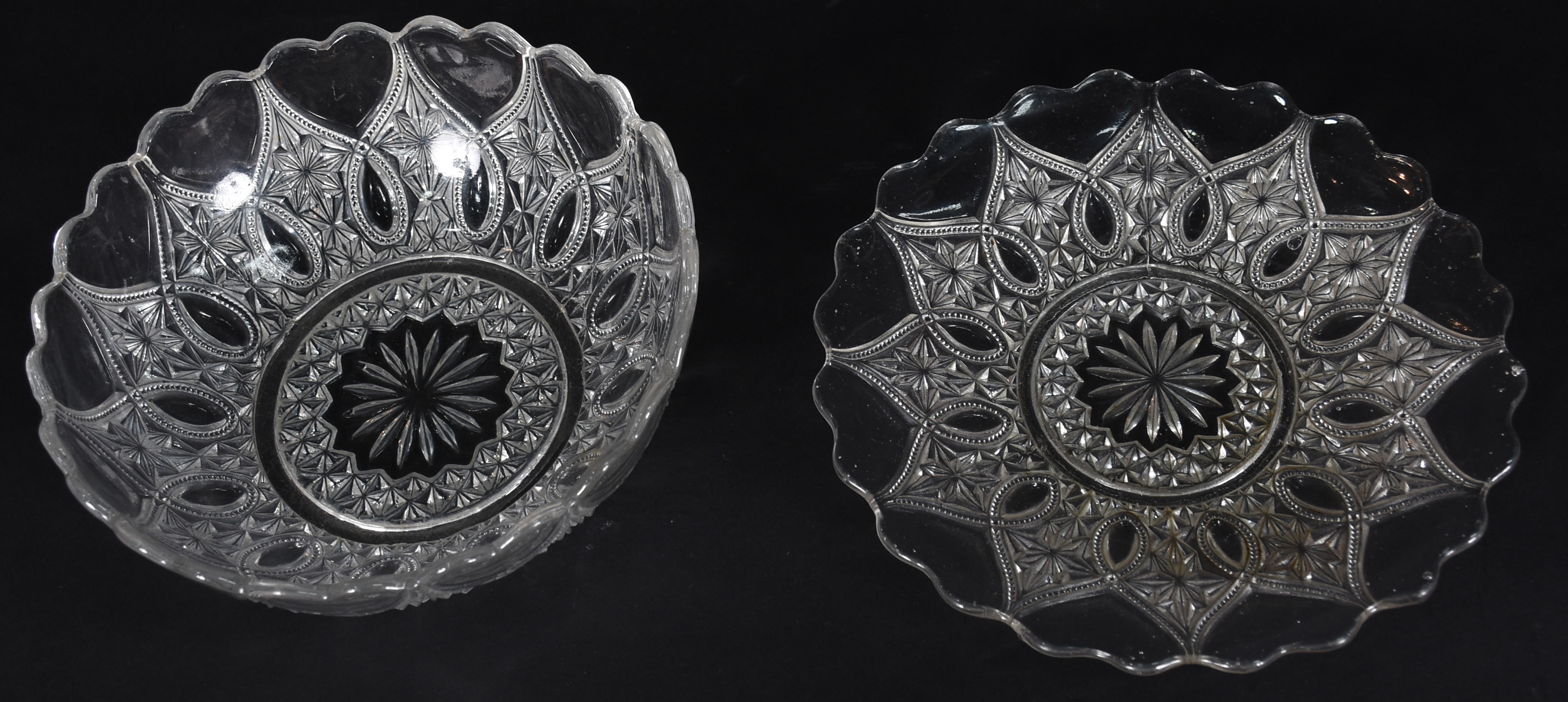 Diversas peças de demi cristal: fruteira, par de castiçais... - foto 3 de 3