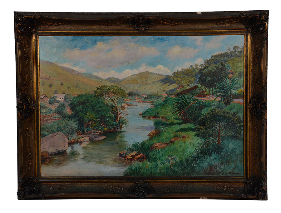 MANUEL FARIA (1895 - 1980)- Paisagem de Pedro do Rio, 1943 - ost - 90... - foto 1 de 5