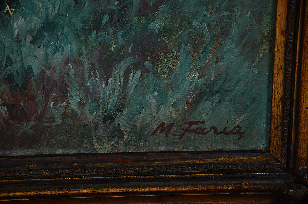 MANUEL FARIA (1895 - 1980)- Paisagem de Pedro do Rio, 1943 - ost - 90... - foto 3 de 5