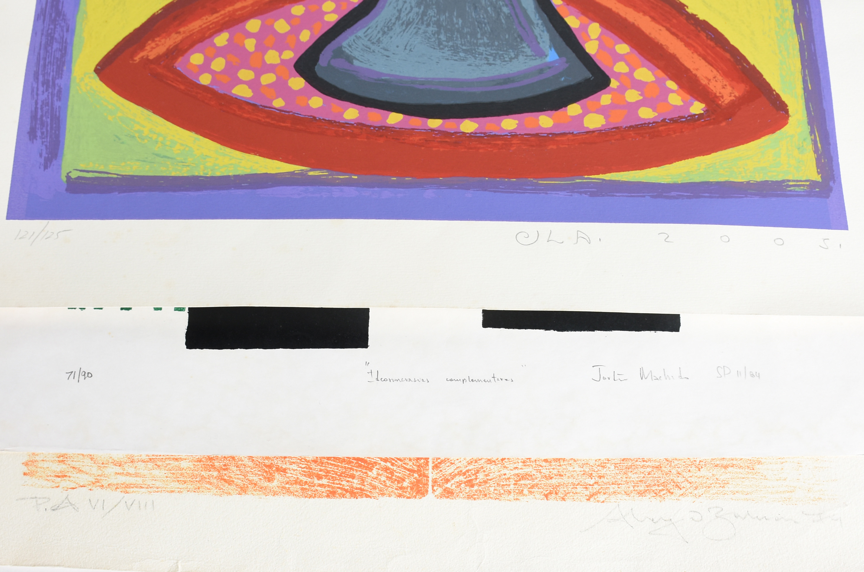 Lote com 8 Serigrafias sem moldura 1- CILA - 121//125 - P.A - Vaso de... - foto 5 de 5