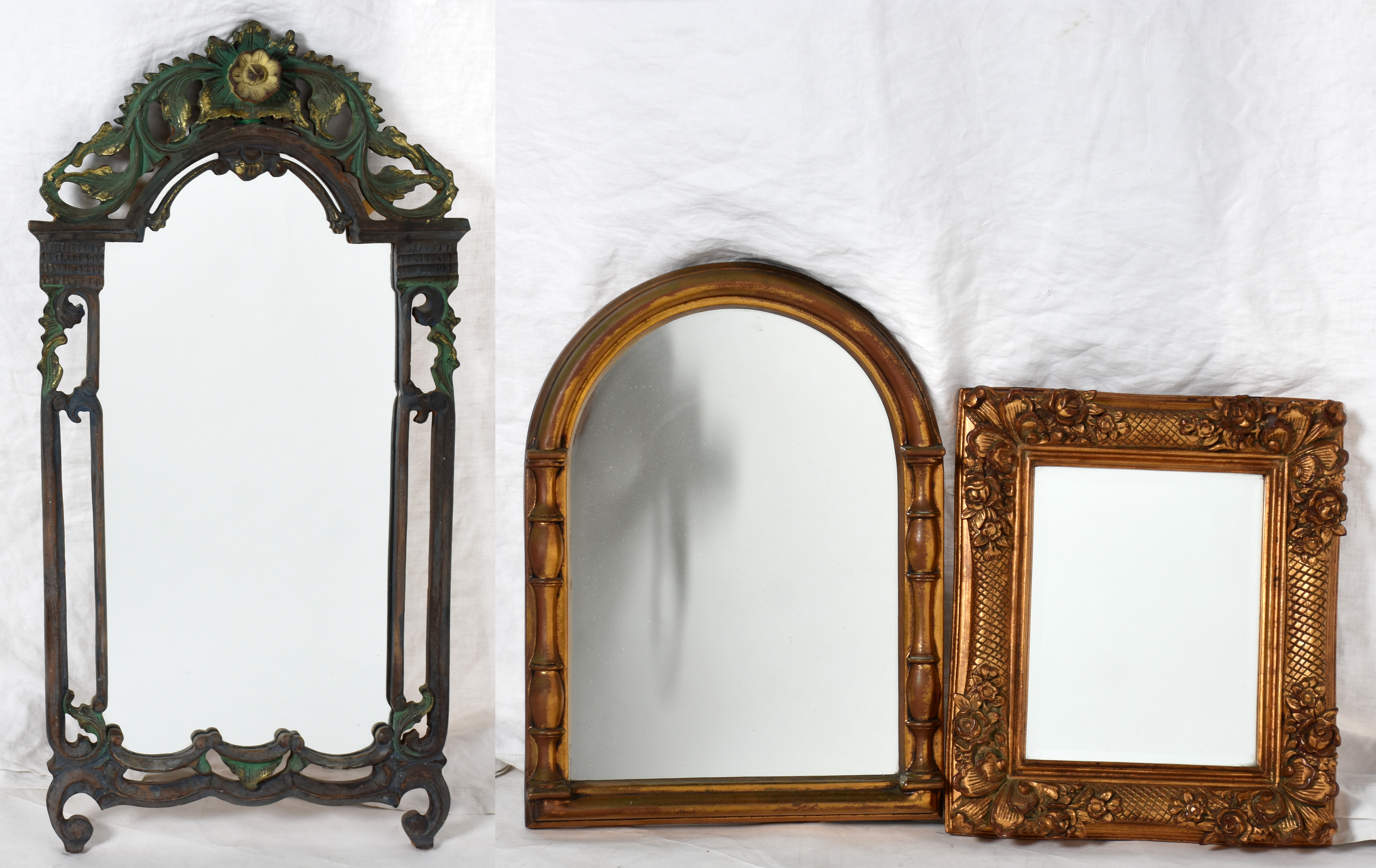 Três espelhos decorativos, diversos modelos (o maior está com... - foto 1 de 2