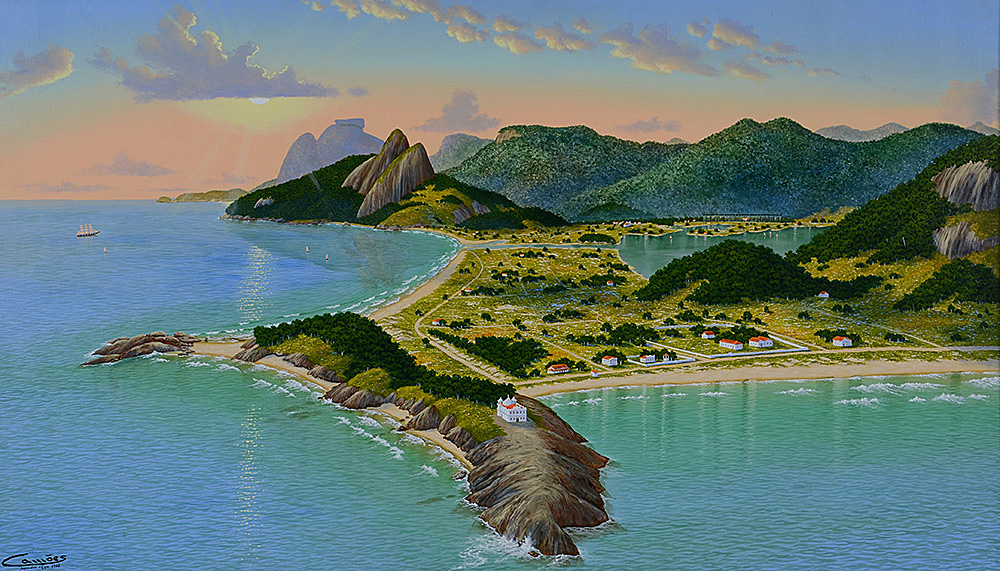 EDUARDO CAMÕES - Igreja de Copacabana em 1985 - ast - 70 x 120... - foto 2 de 4