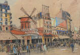 FRANK WILL, Moulin Rouge, Paris - tecnica mista