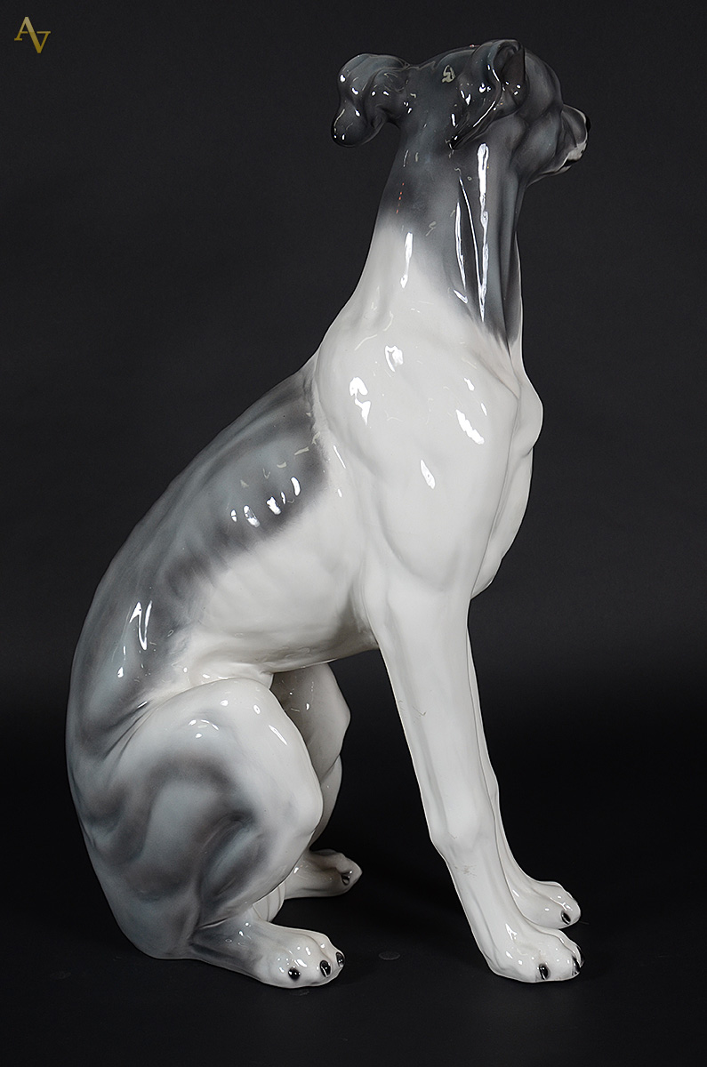 Grande estatueta de porcelana italiana policromada representando... - foto 2 de 2