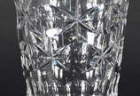 Vaso de cristal tcheco lapidado - Vaso de cristal tcheco lapidado