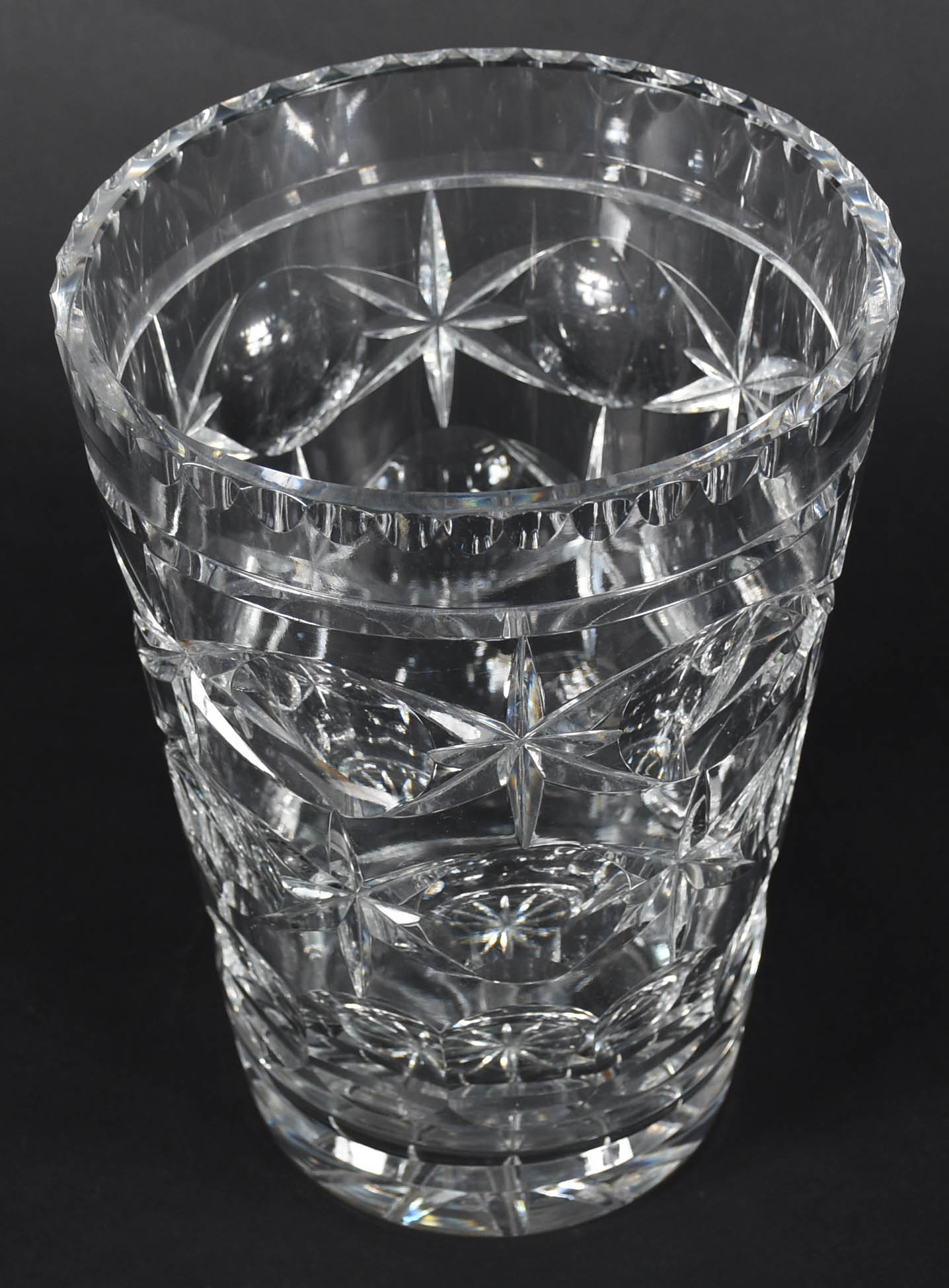 Vaso de cristal tcheco lapidado - foto 2 de 3