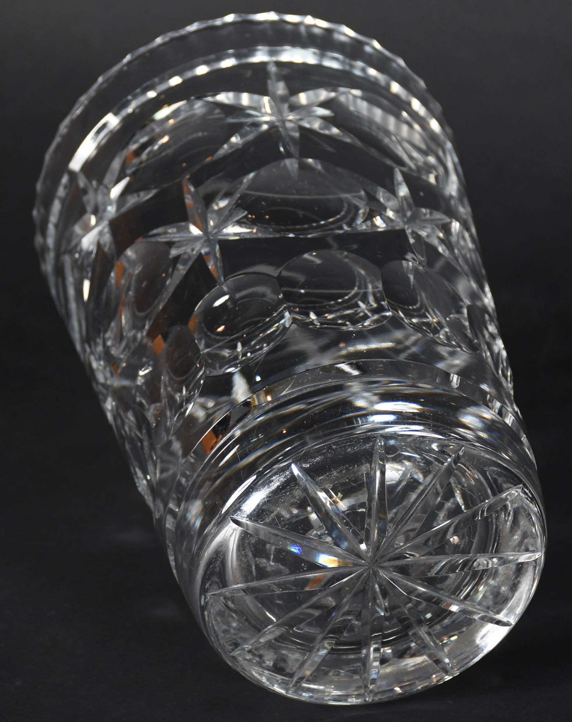 Vaso de cristal tcheco lapidado - foto 3 de 3