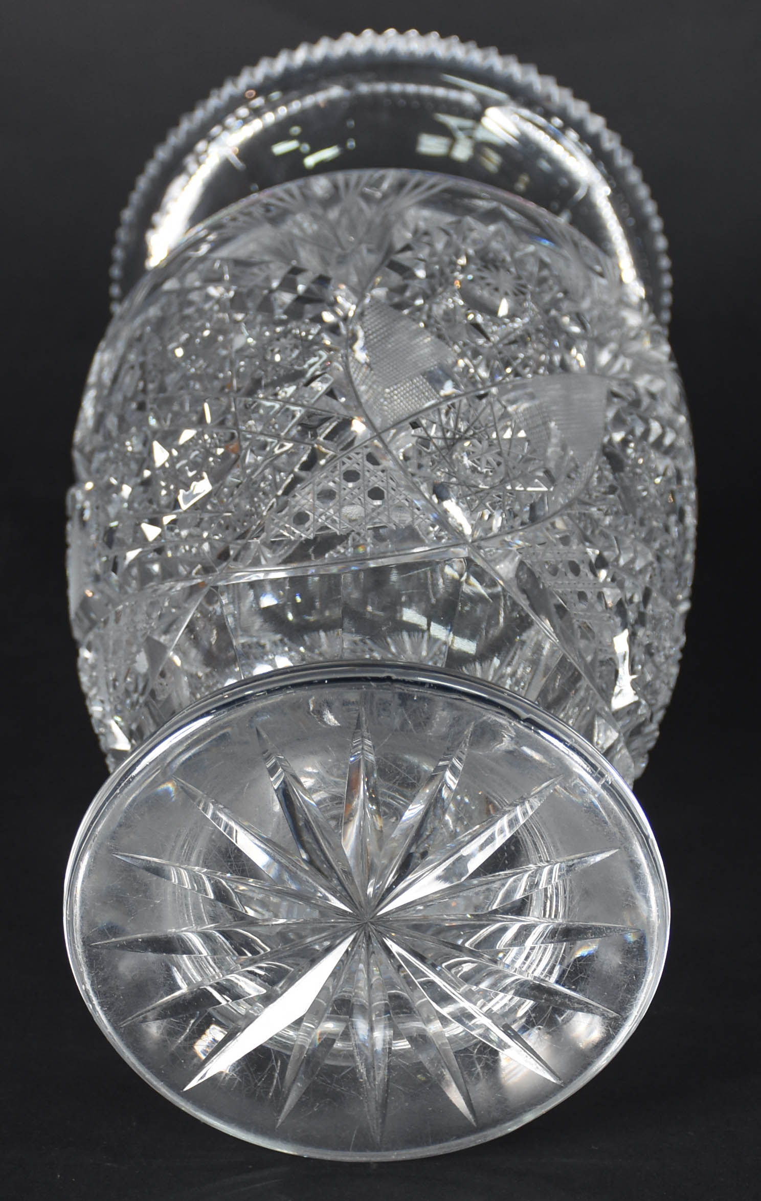 Vaso de cristal tcheco lapidado - foto 3 de 4
