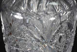 Vaso de cristal tcheco lapidado - Vaso de cristal tcheco lapidado