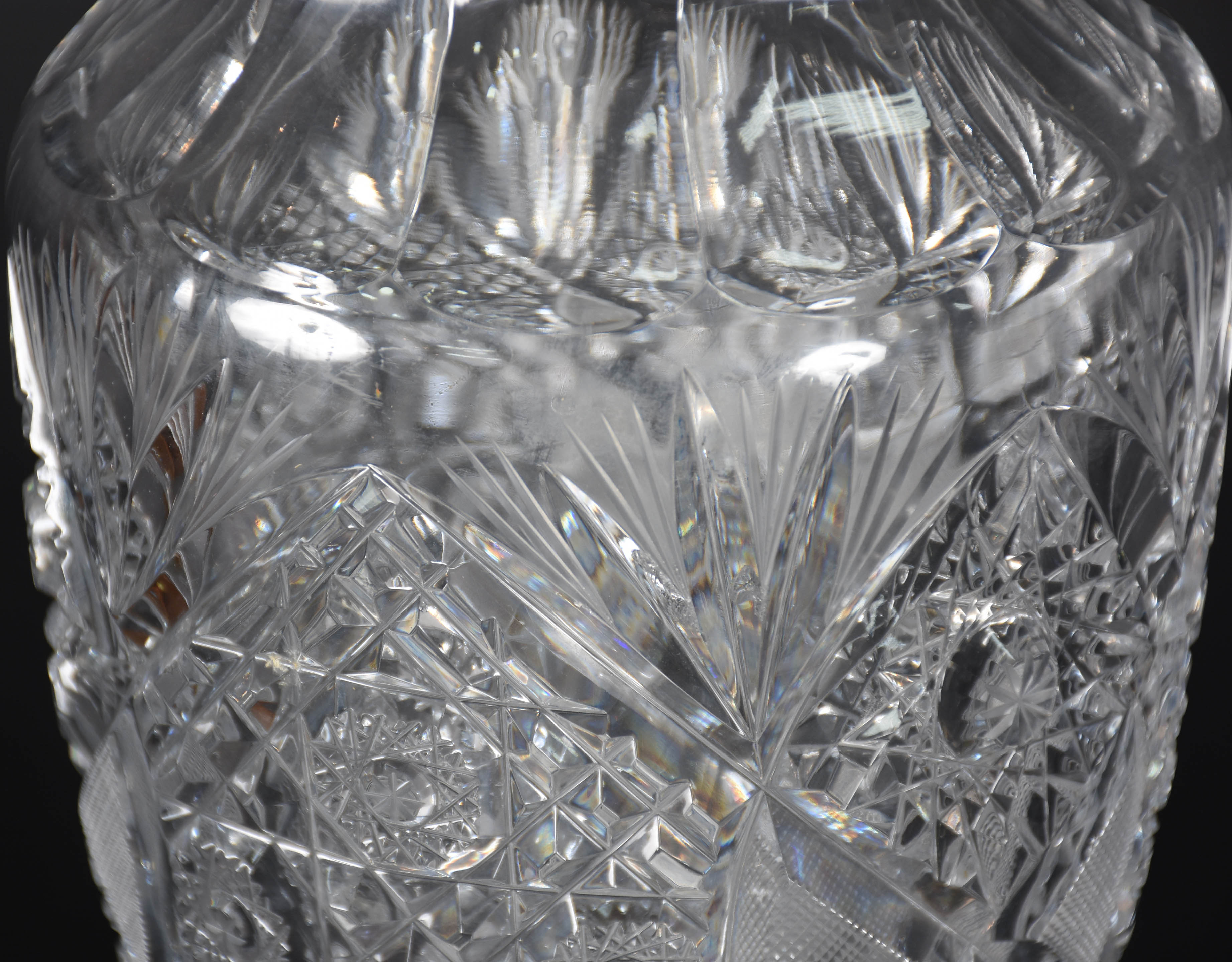Vaso de cristal tcheco lapidado - foto 4 de 4