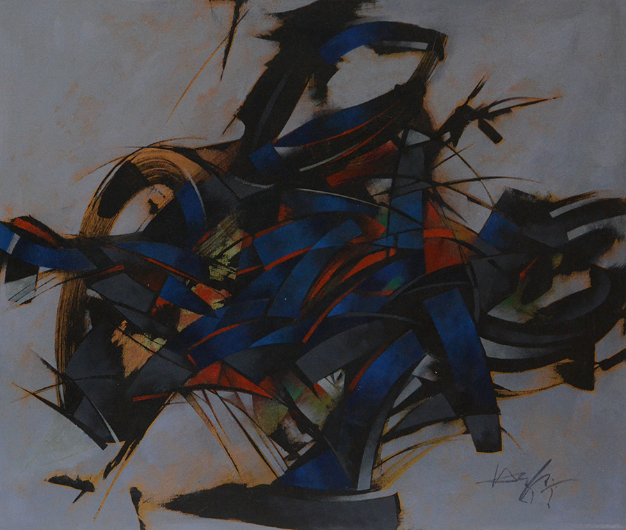 HENRI CARRIERES - Abstrato - ost - 40 x 50 - foto 2 de 4