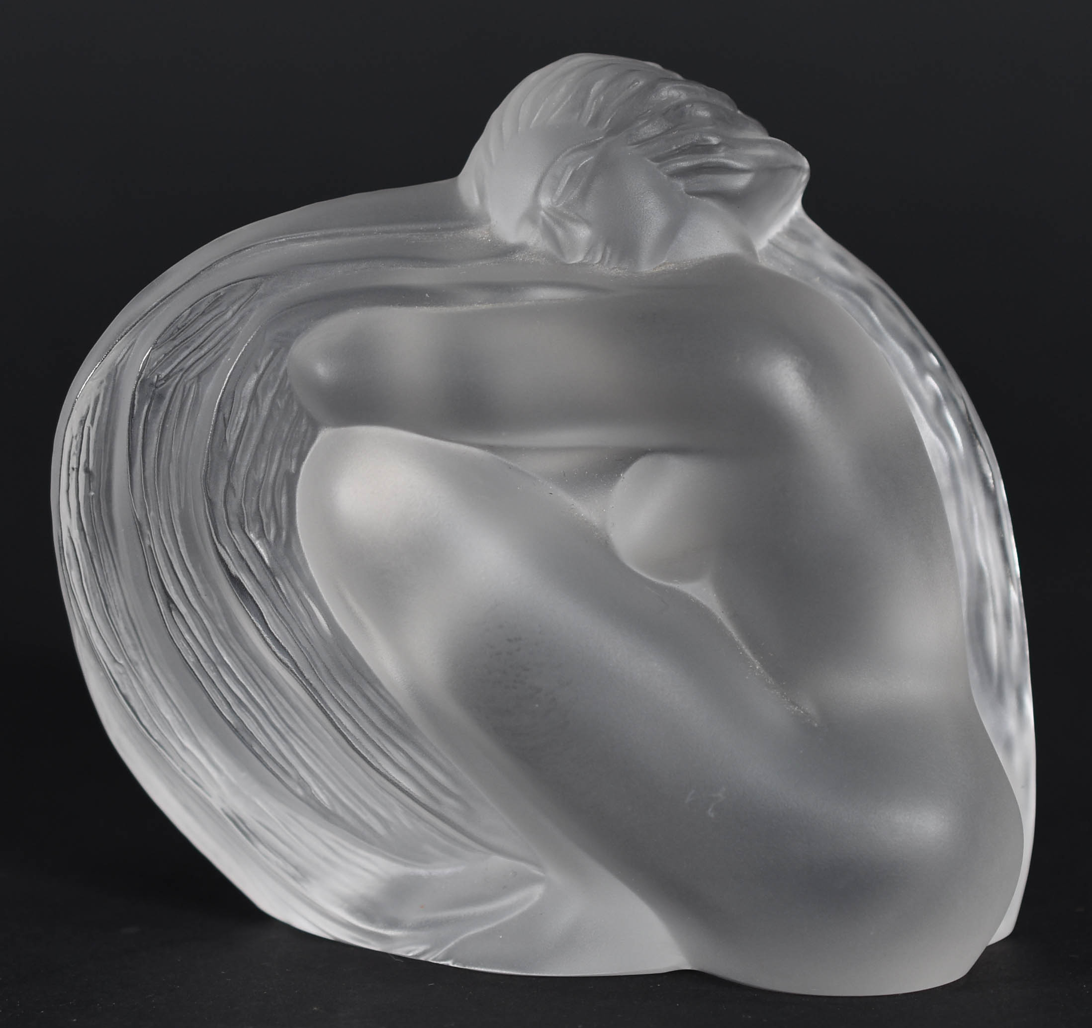 Escultura de cristal de Sèvres repres.figura feminina, assinada. - foto 1 de 4