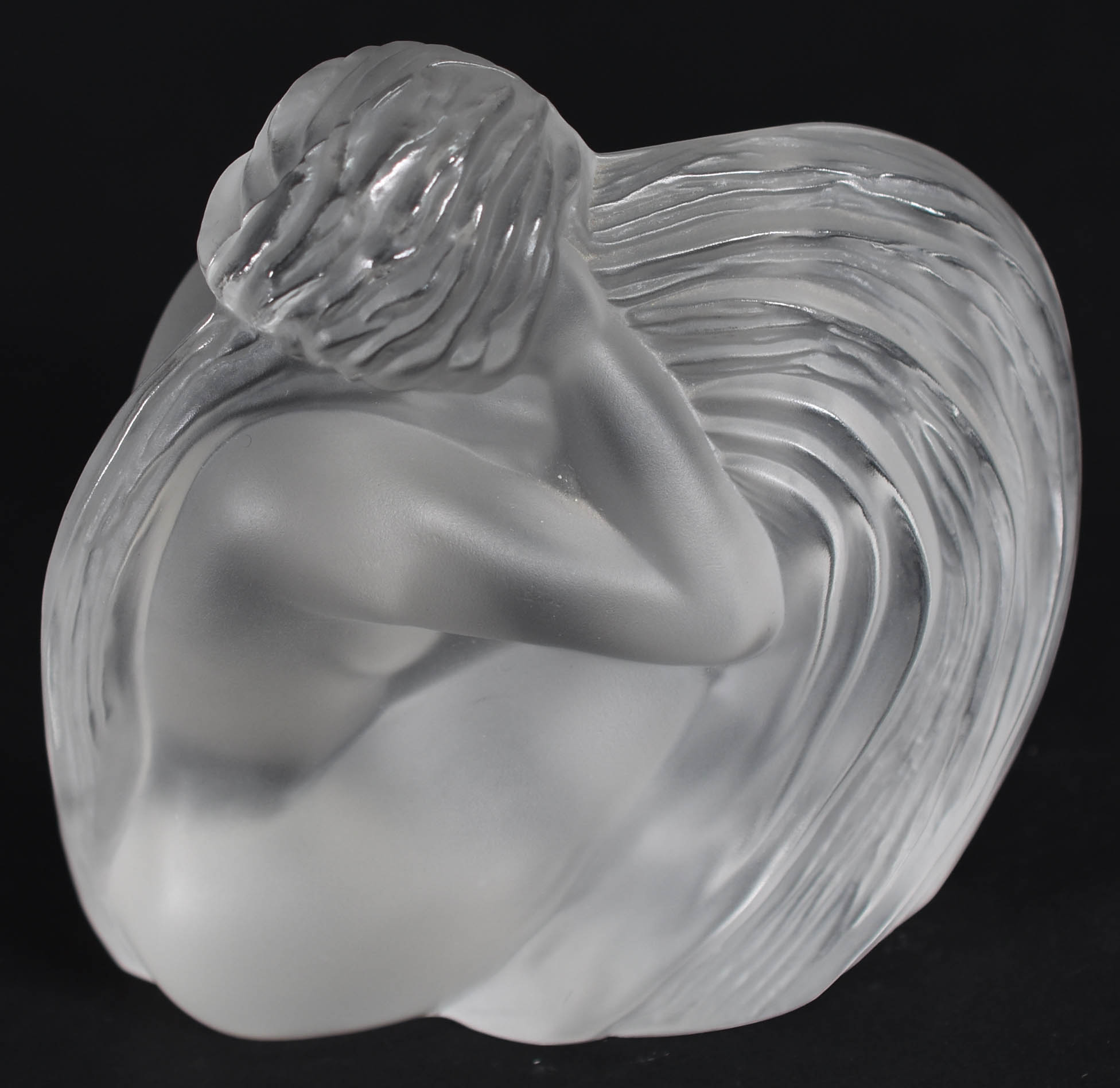 Escultura de cristal de Sèvres repres.figura feminina, assinada. - foto 2 de 4