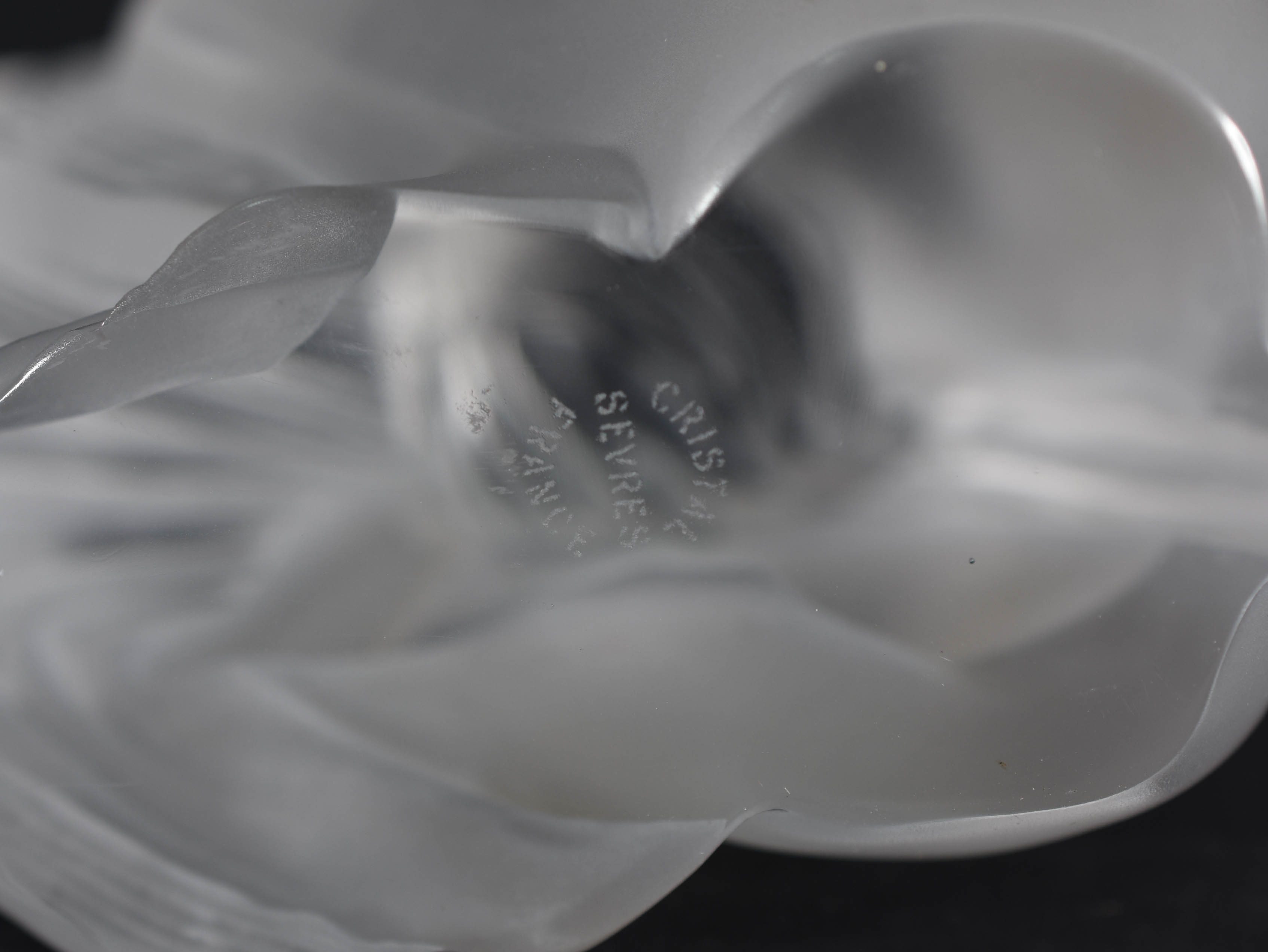 Escultura de cristal de Sèvres repres.figura feminina, assinada. - foto 4 de 4