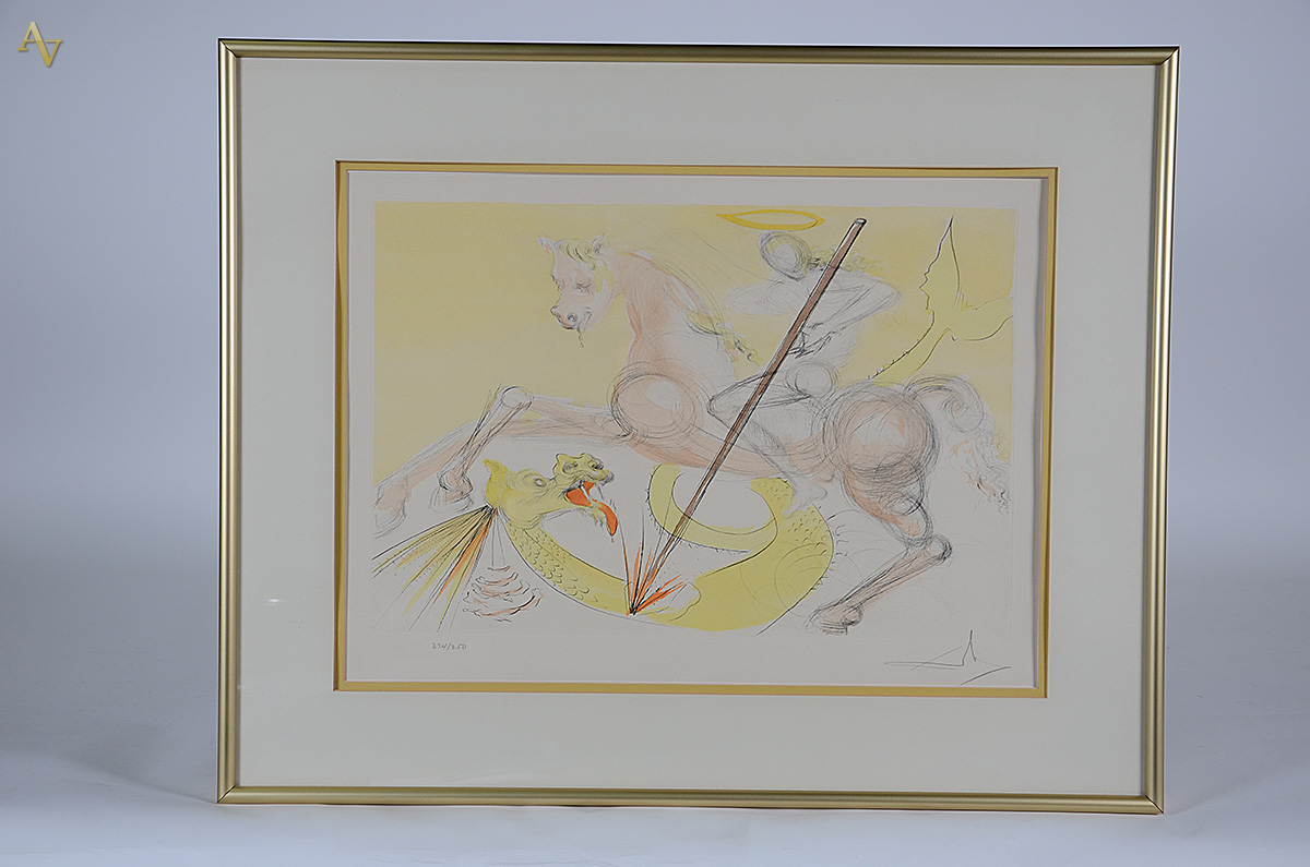 SALVADOR DALI - litografia 234/250 - 40 x 57 cm. - foto 1 de 3