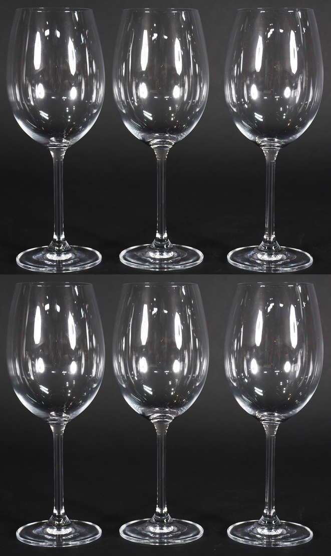 Seis cálices para vinho de cristal da Boemia 450ml - foto 1 de 3