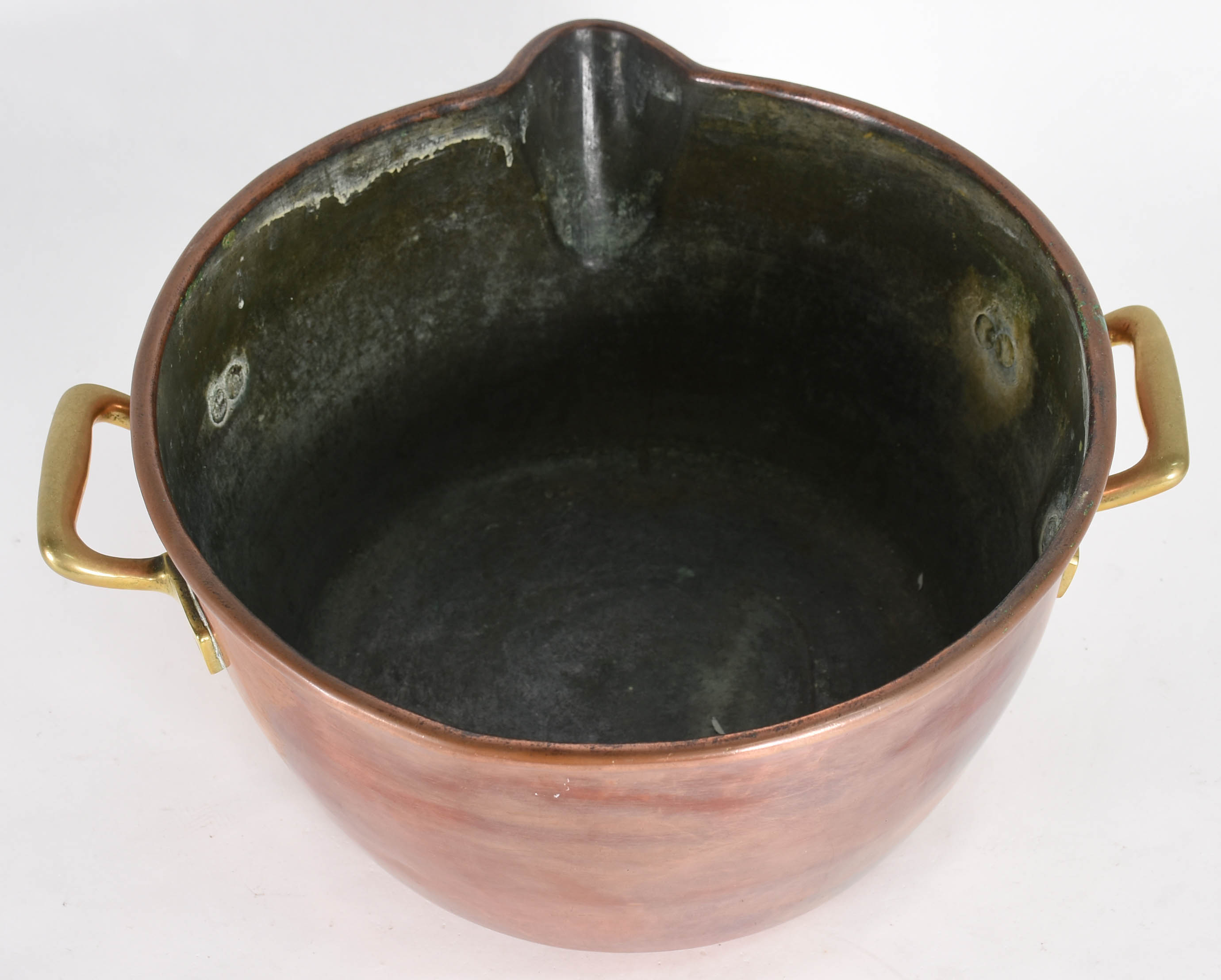 Grande tacho de cobre com alças. - foto 3 de 4