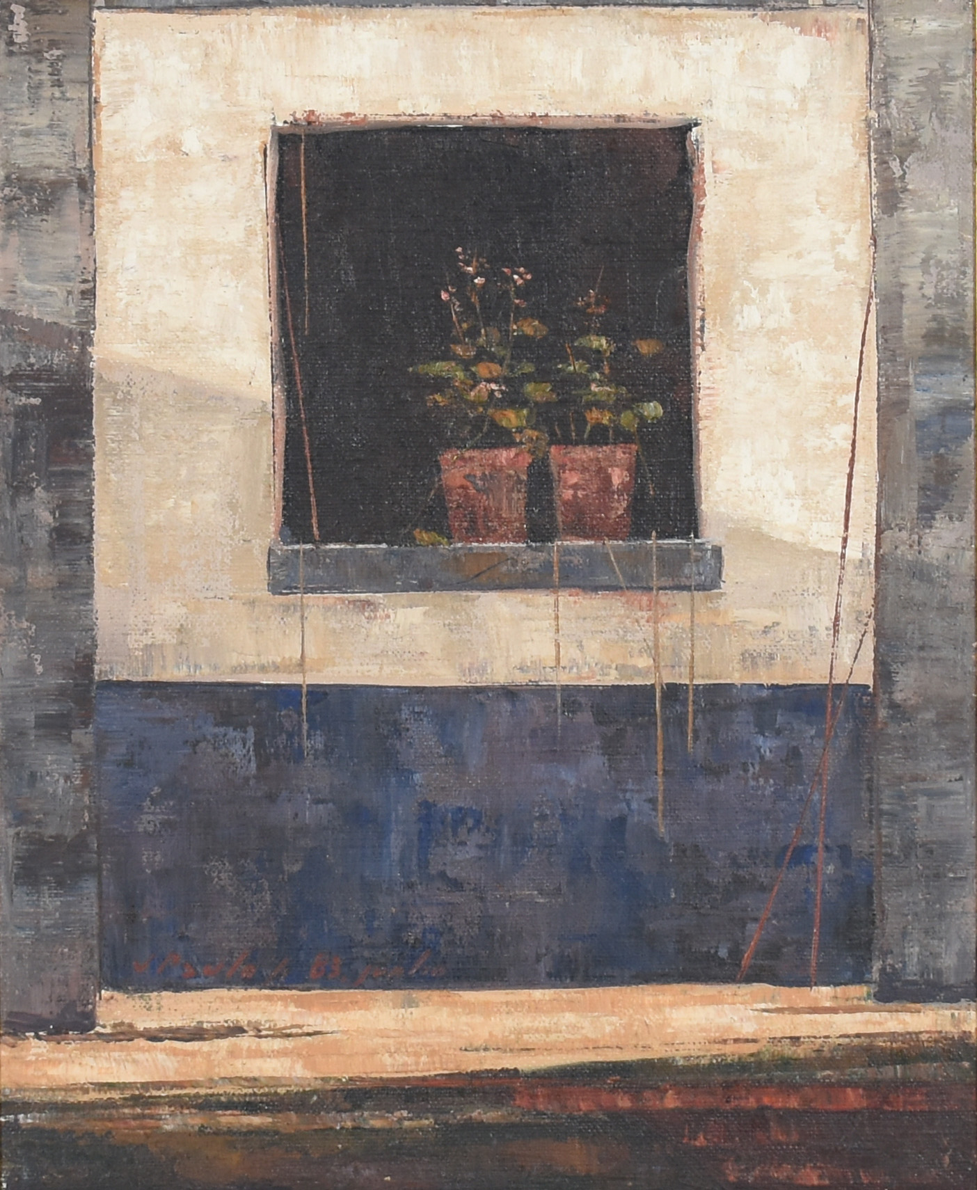 José Paulo Moreira da Fonseca (1922-2004), Janela com flores - foto 1 de 4