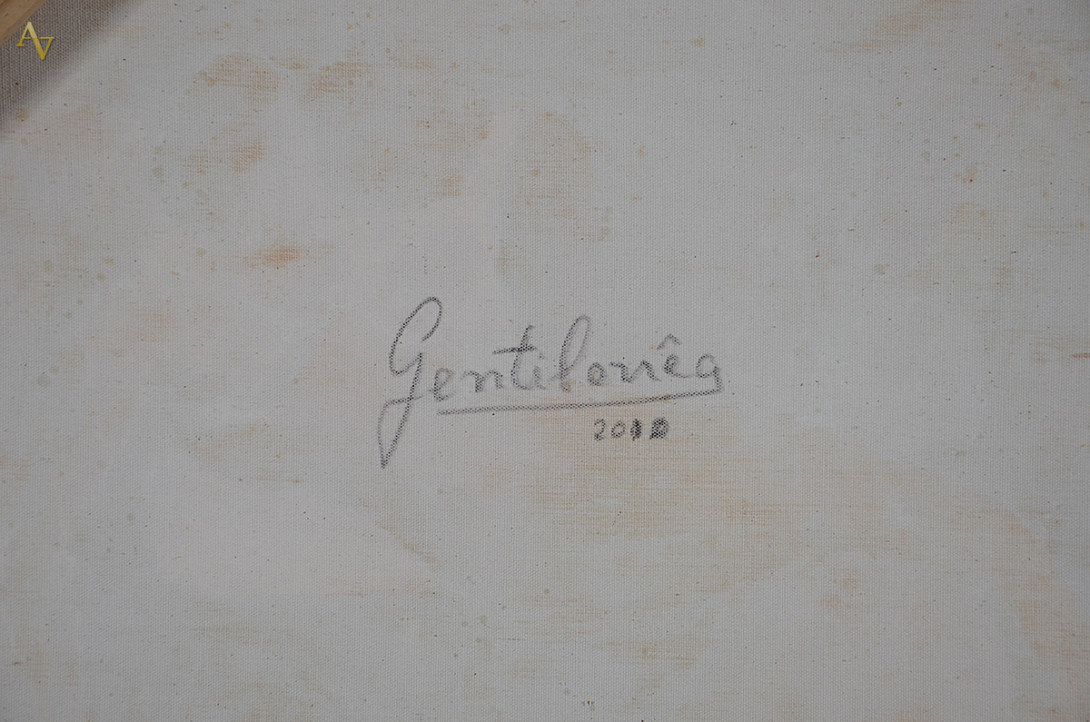 GENTIL CORREA - Pescadores com sereia - ost - 60 x 80 - foto 4 de 4
