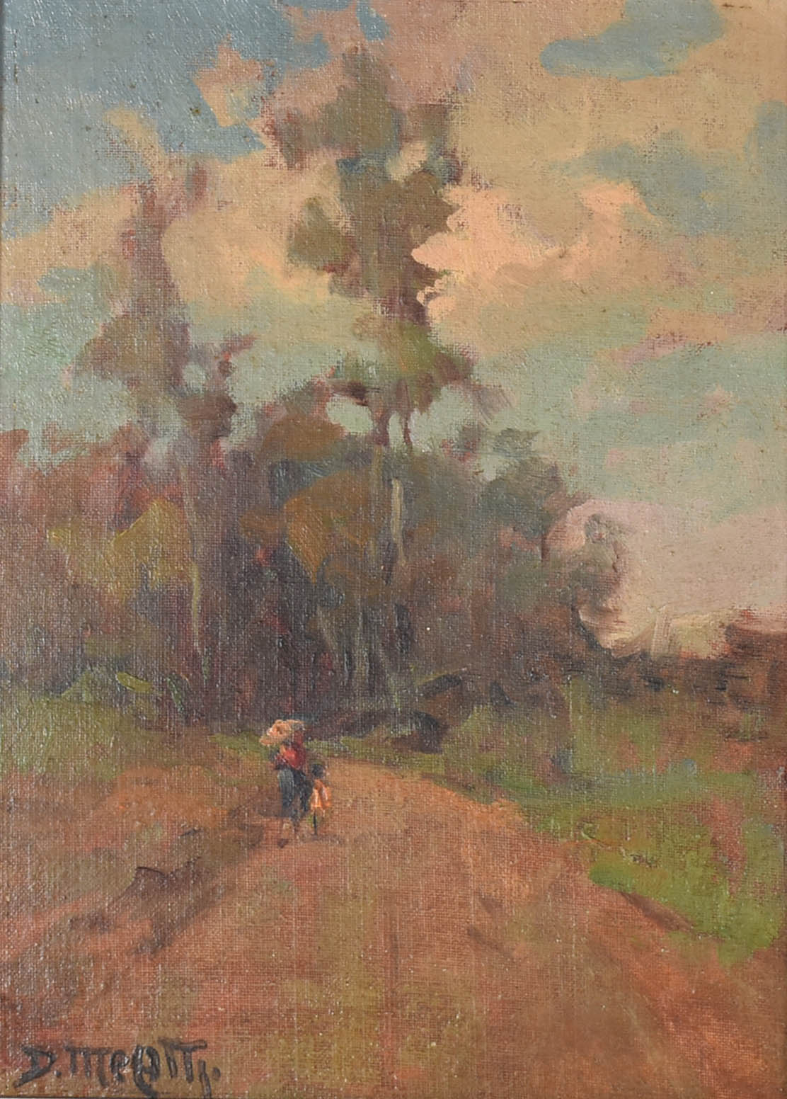 Dario Mecatti (1909-1976), Paisagem com figura - foto 1 de 4