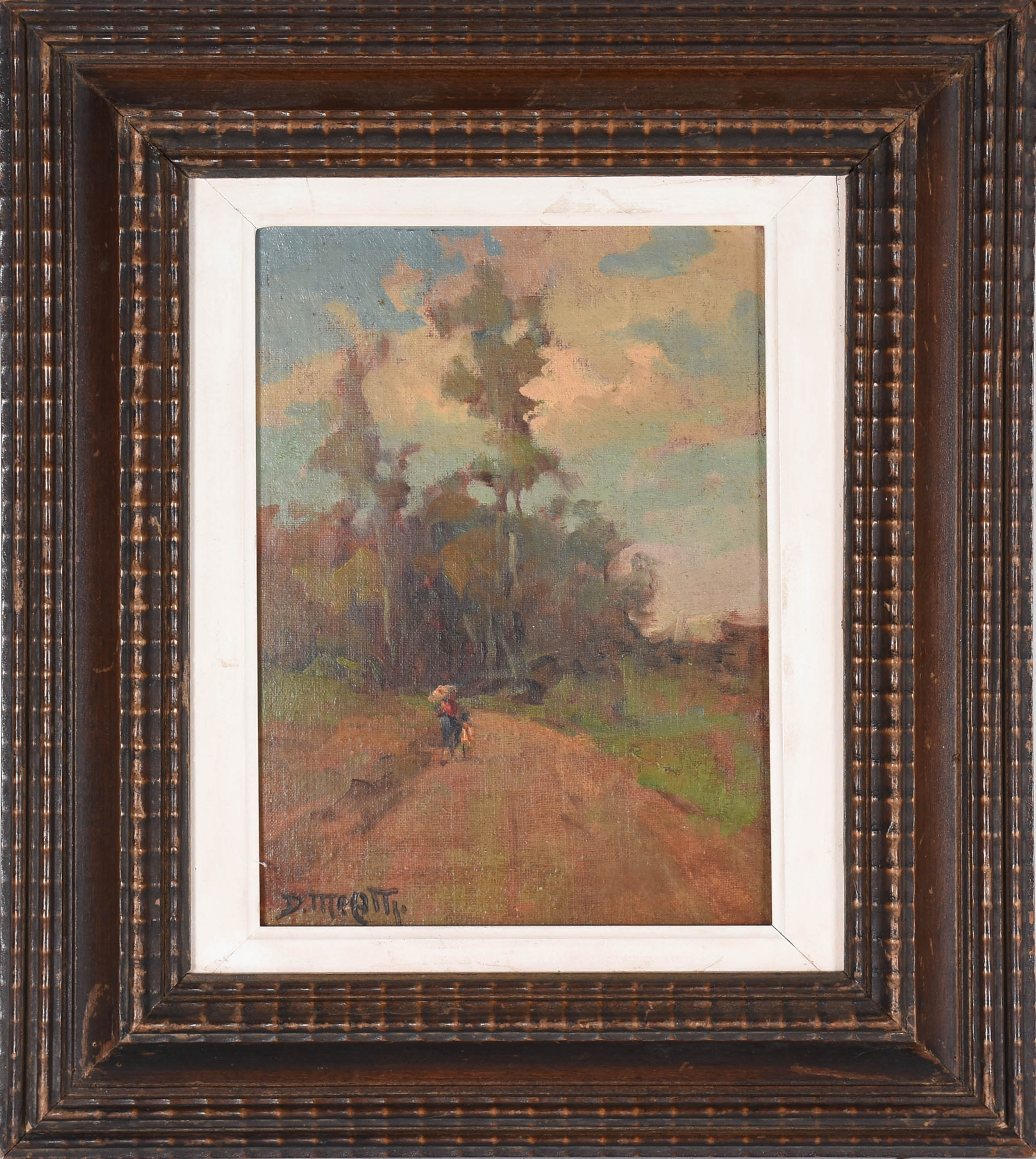 Dario Mecatti (1909-1976), Paisagem com figura - foto 2 de 4