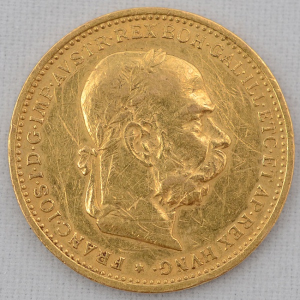 Moeda - 20 CORONAS - Império Austro Húngaro - Peso 6,77 g - 1895... - foto 1 de 2