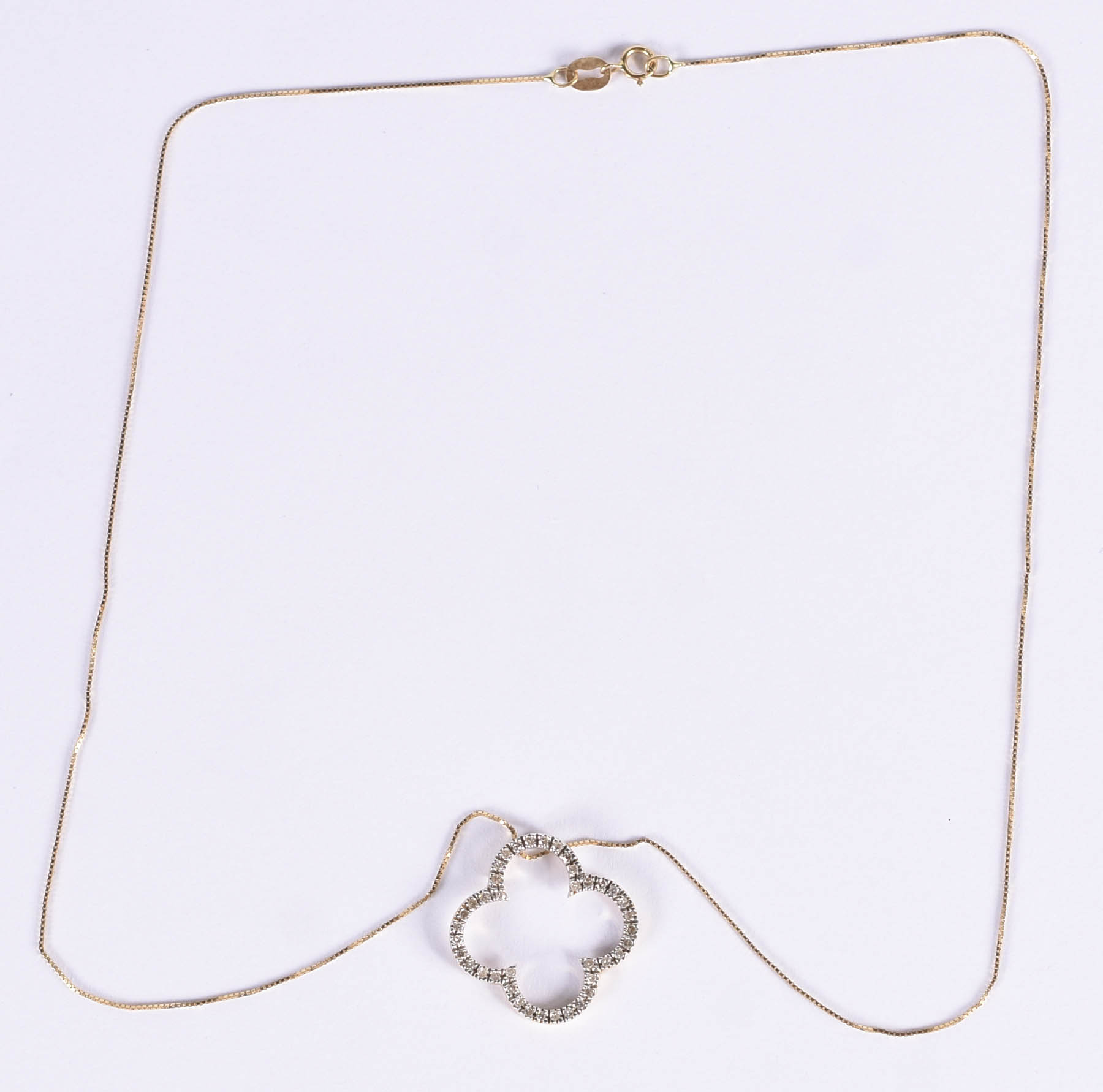 Gargantilha de ouro amarelo 750 com pingente com mini brilhante (por... - foto 2 de 5