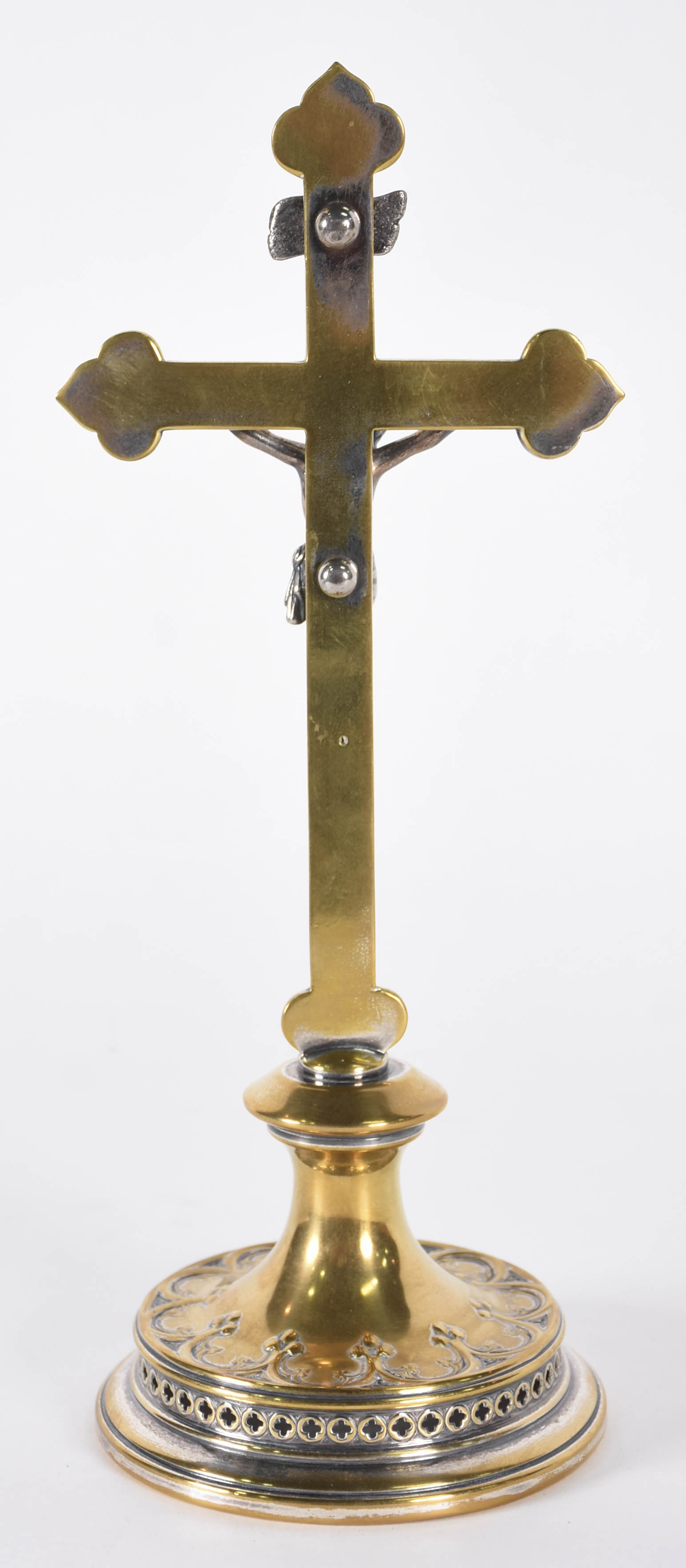 Crucifixo de metal com figura de Cristo (metal com desgastes). - foto 3 de 4