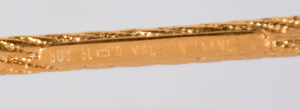 Armação de Óculos de metal dourado. - foto 4 de 5