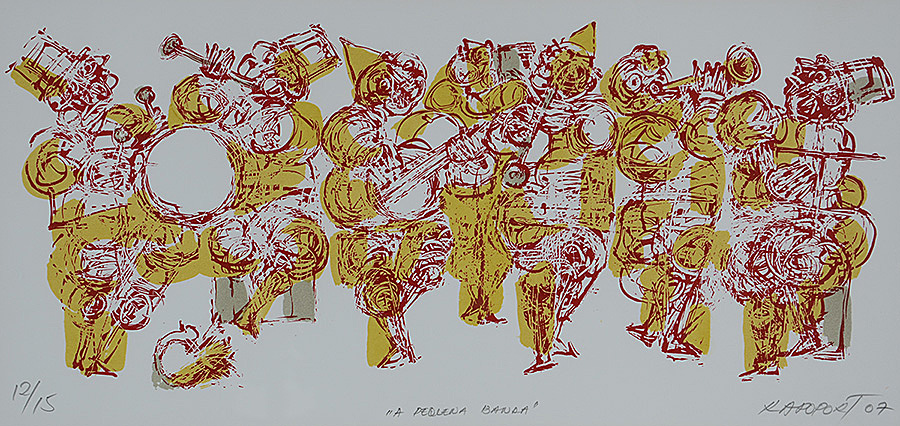 RAPOPORT - A pequena banda - serigrafia 12/15 - 66,5 x 31,5 - foto 2 de 3