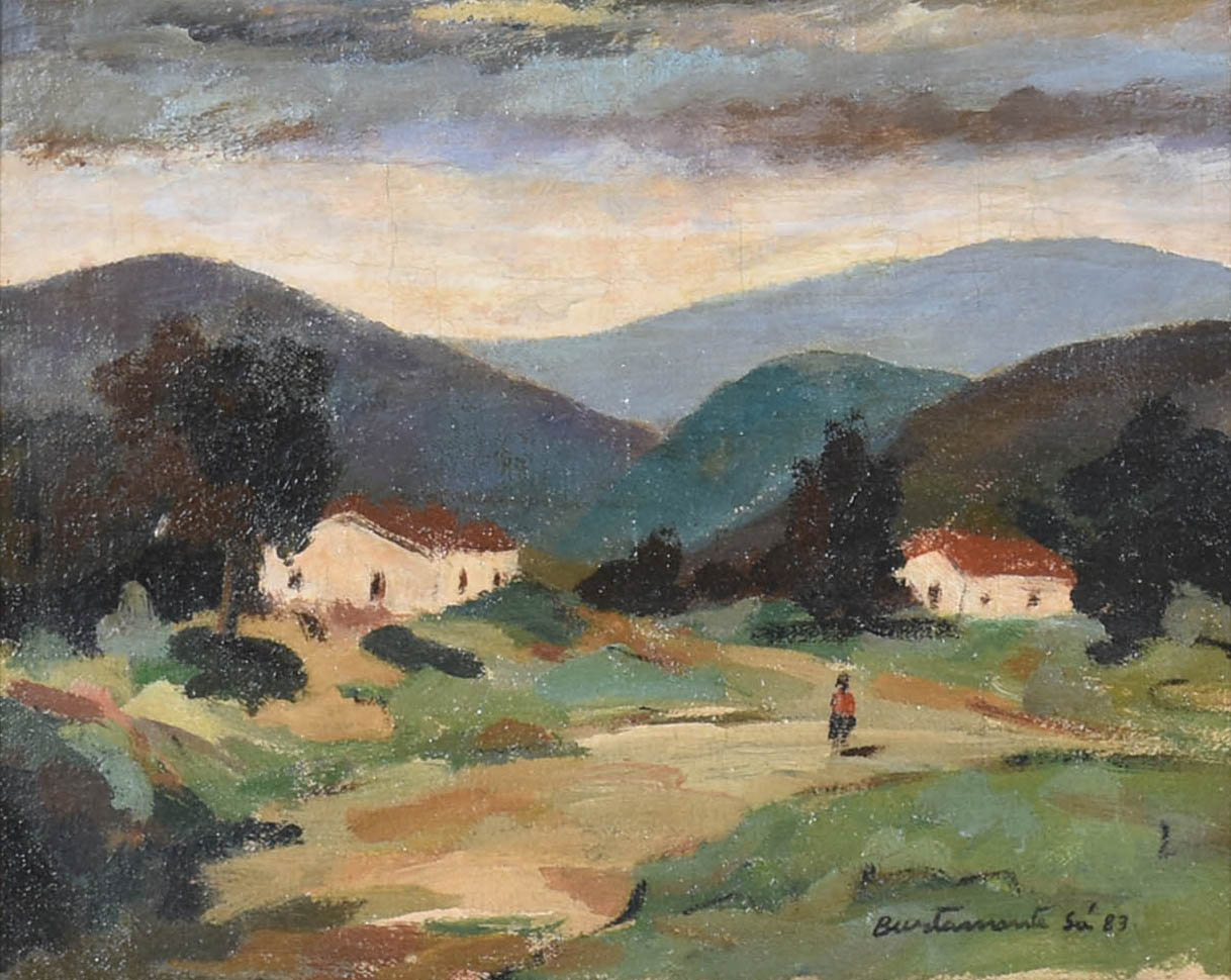 Bustamante Sá (1907-1988), Paisagem com figura - foto 1 de 4