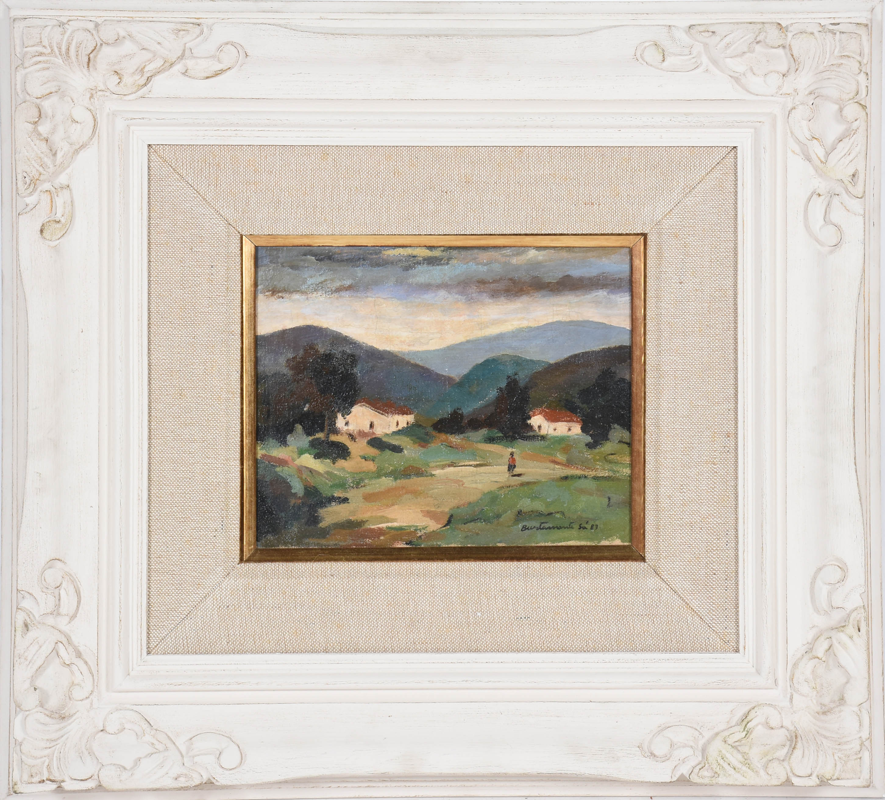 Bustamante Sá (1907-1988), Paisagem com figura - foto 2 de 4