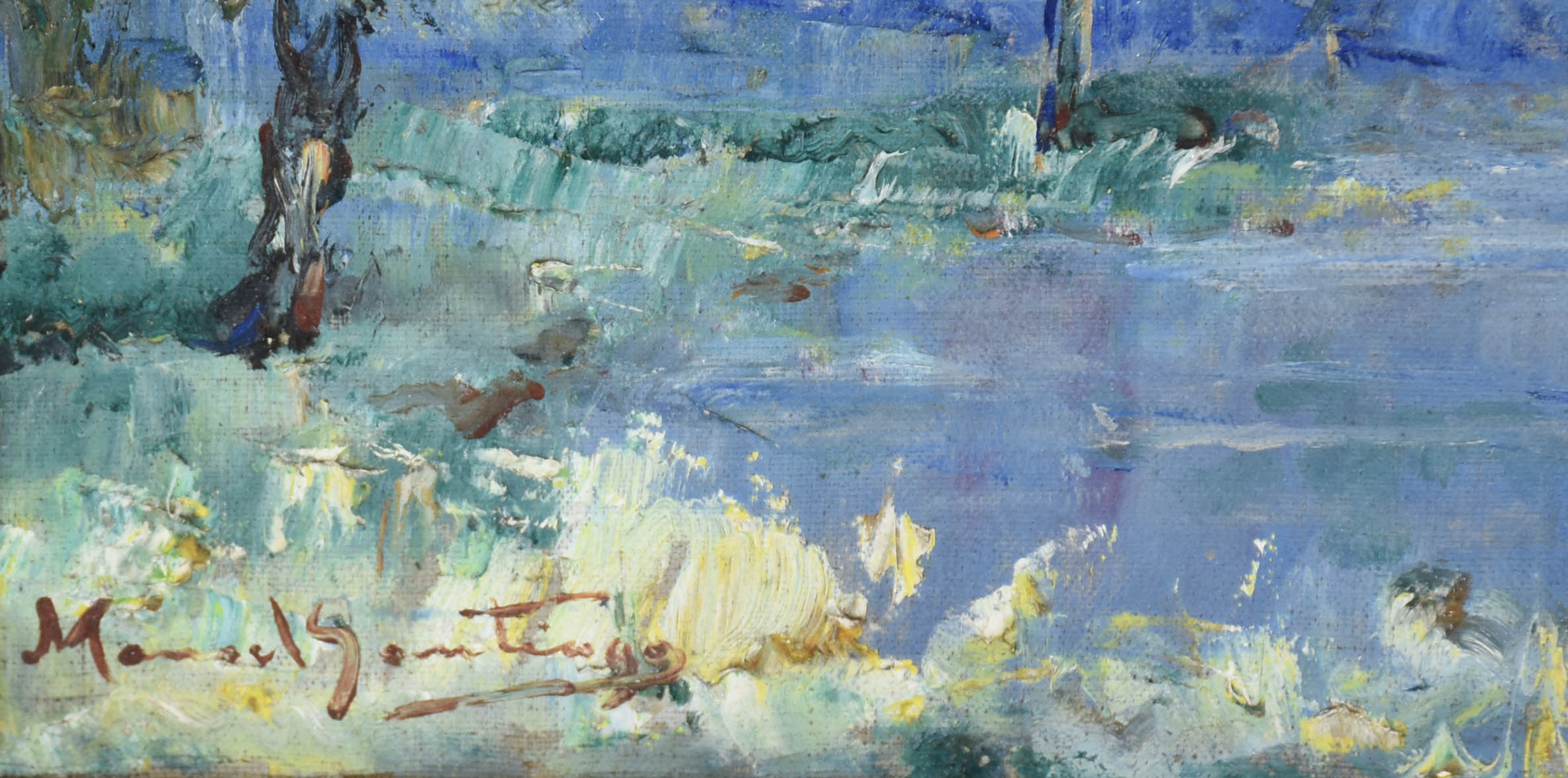 Manoel Santiago (1897-1987), Paisagem com árvores - foto 3 de 4