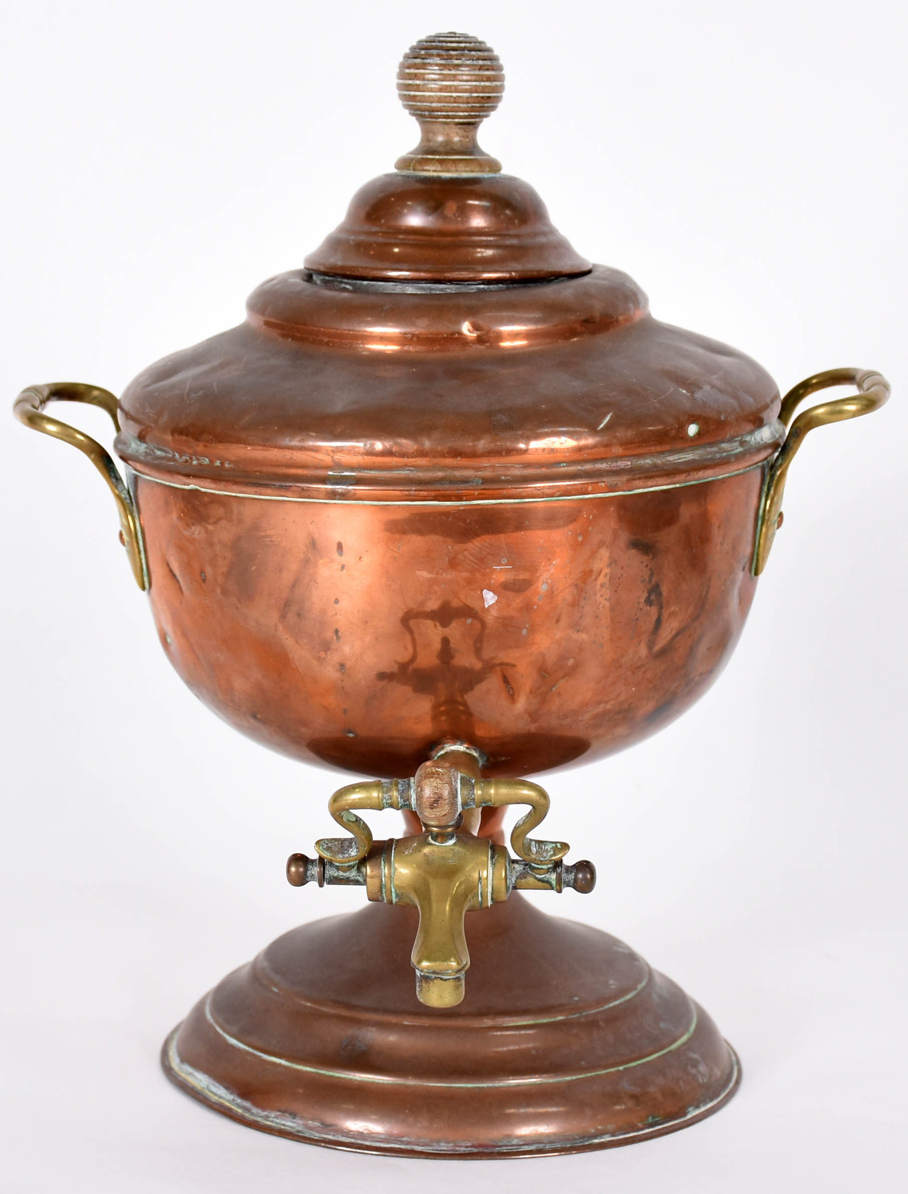 Samovar decorativo de cobre e bronze. - foto 1 de 4