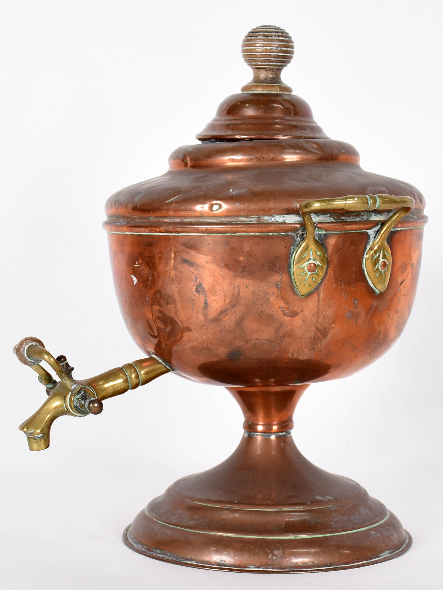 Samovar decorativo de cobre e bronze. - foto 2 de 4