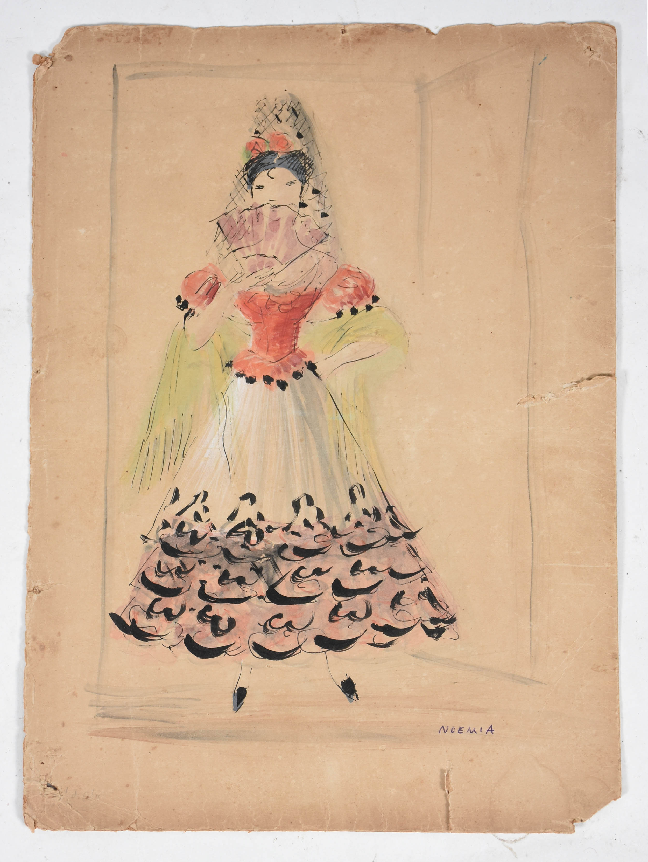 Noemia Mourão (1912-1992), Figurino para teatro - foto 1 de 4