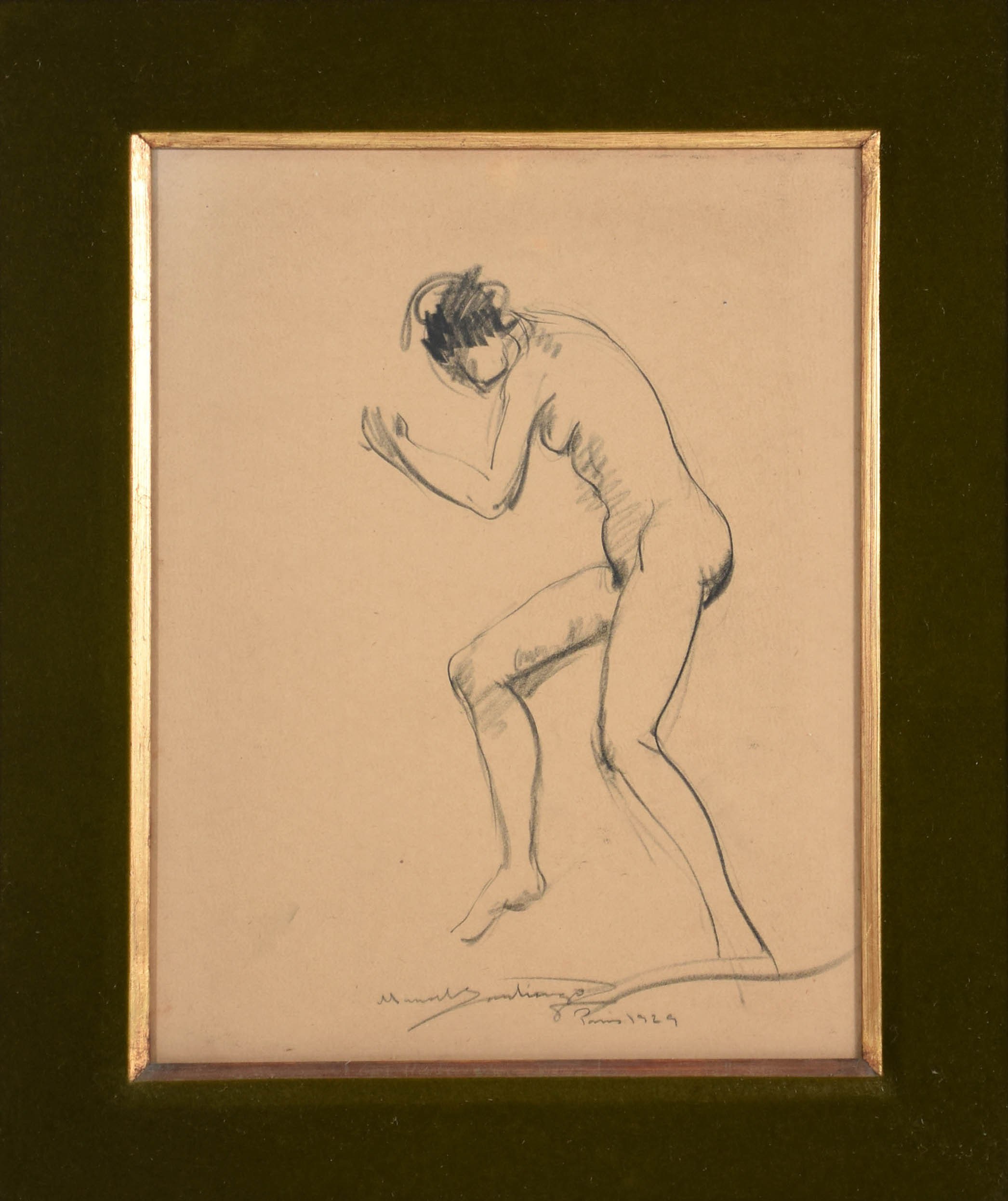 Manoel Santiago (1897-1987), Figura de Academia - foto 1 de 4