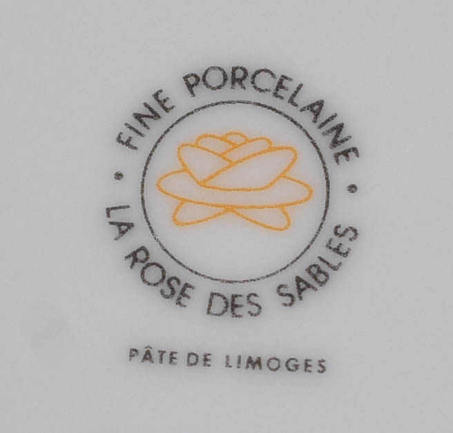 Aparelho de jantar de porcelana francesa Pâte de Limoges, "La Rose... - foto 5 de 5
