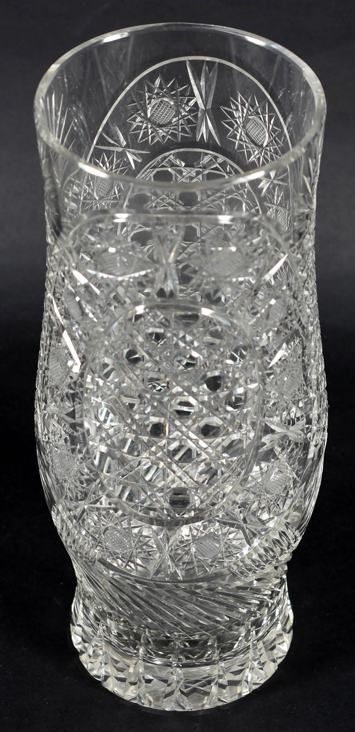 Vaso de cristal lapidado. - foto 2 de 4