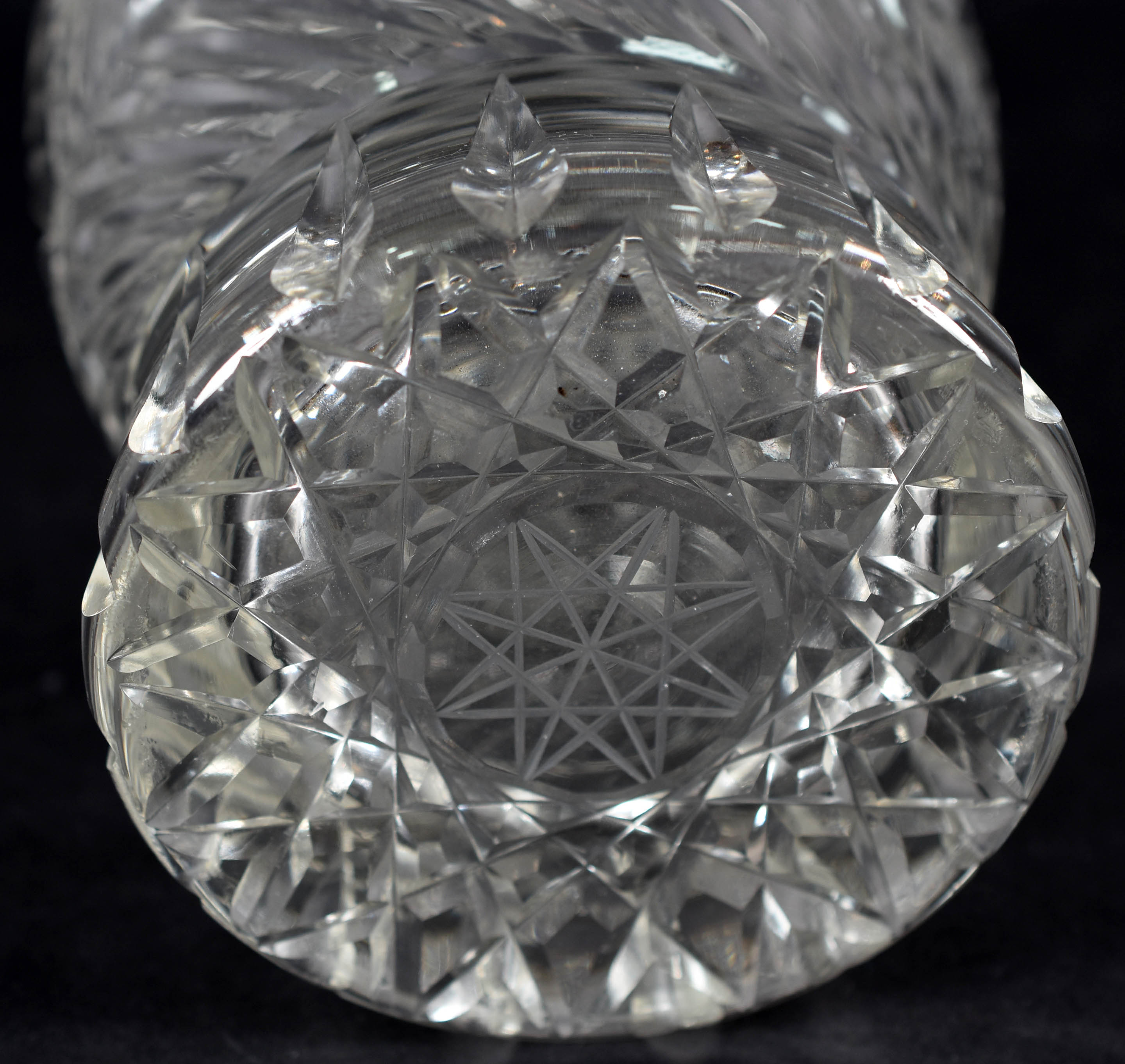 Vaso de cristal lapidado. - foto 4 de 4