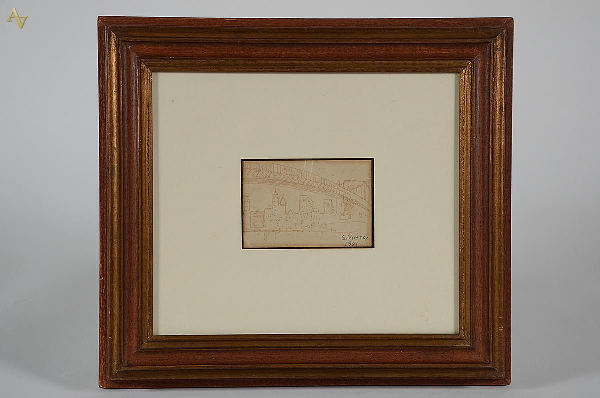 SYLVIO PINTO - Desenho - New York - 14,5 x 9,5 cm - foto 1 de 3