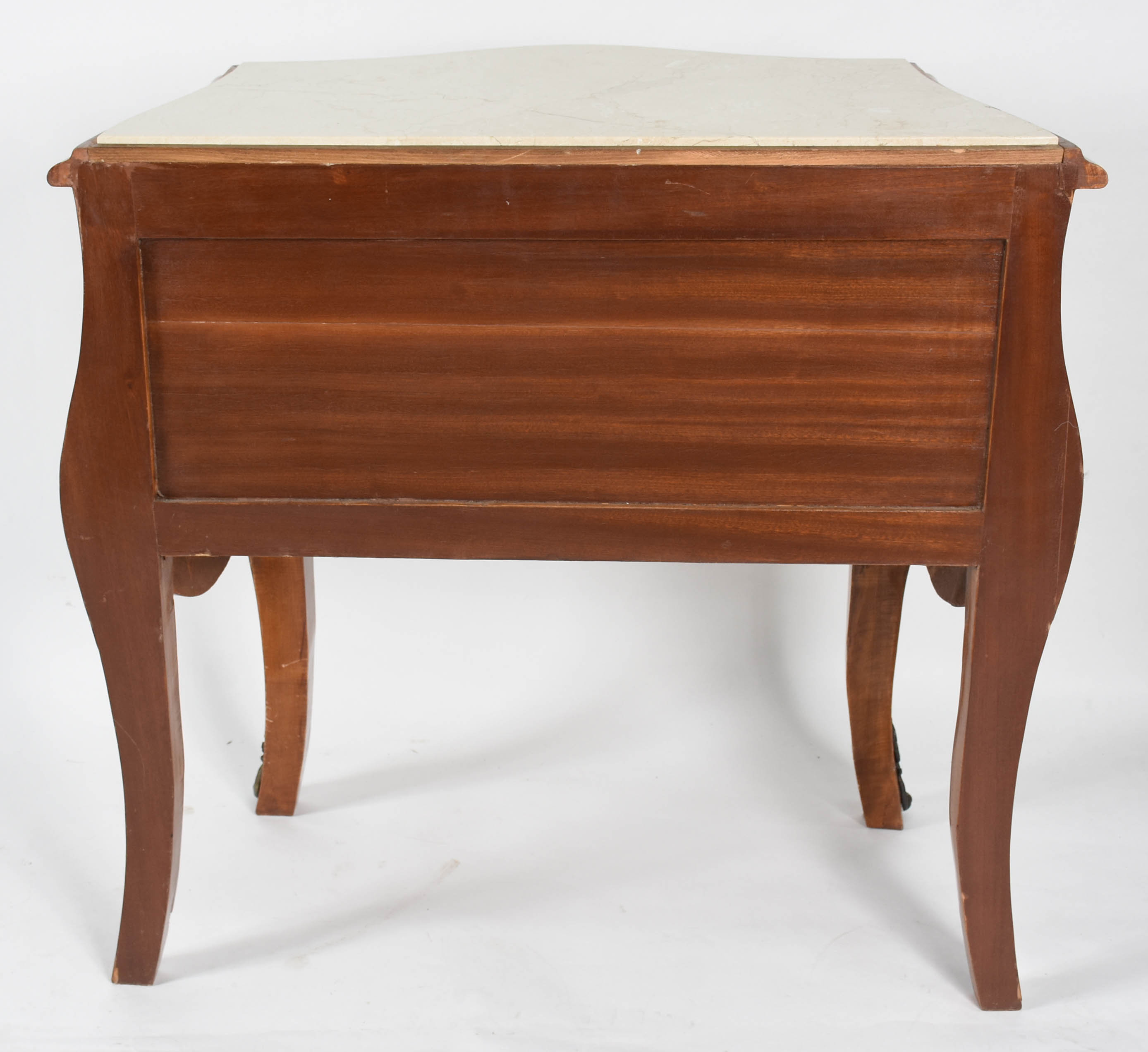 Comoda com 2 gavetas de madeira marchetada estilo francês, aplicações... - foto 5 de 5