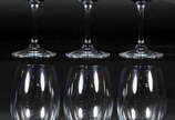 Seis cálices para vinho de cristal da Boemia 45... - Seis cálices para vinho de cristal da Boemia 450 ml.