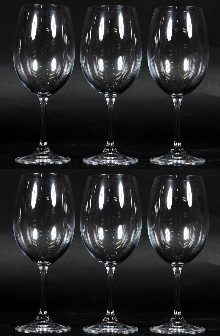 Seis cálices para vinho de cristal da Boemia 450 ml. - foto 2 de 2