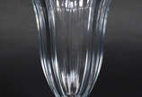 Vaso de cristal europeu facetado. - Vaso de cristal europeu facetado.