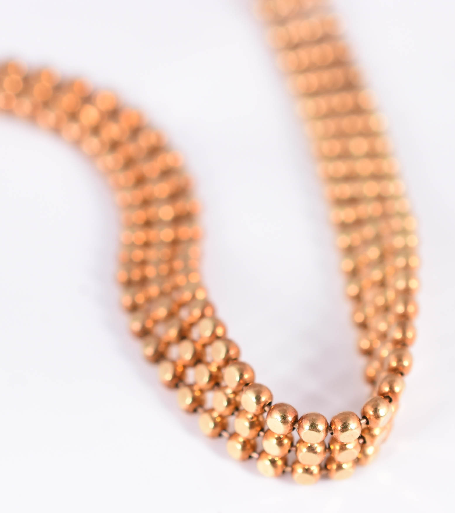 Pulseira de ouro 18 k com bolinhas. - foto 2 de 3