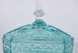 Bombonier de vidro azul. - Bombonier de vidro azul.