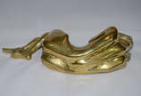 OXANE - Escultura de bronze representando nu fe... - OXANE - Escultura de bronze representando nu feminino. Comprimento 40 cm.