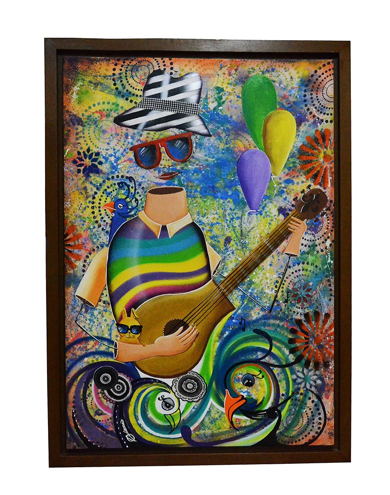 ALEMÃO - Figura com violão - ost - 88 x 127 - foto 1 de 3