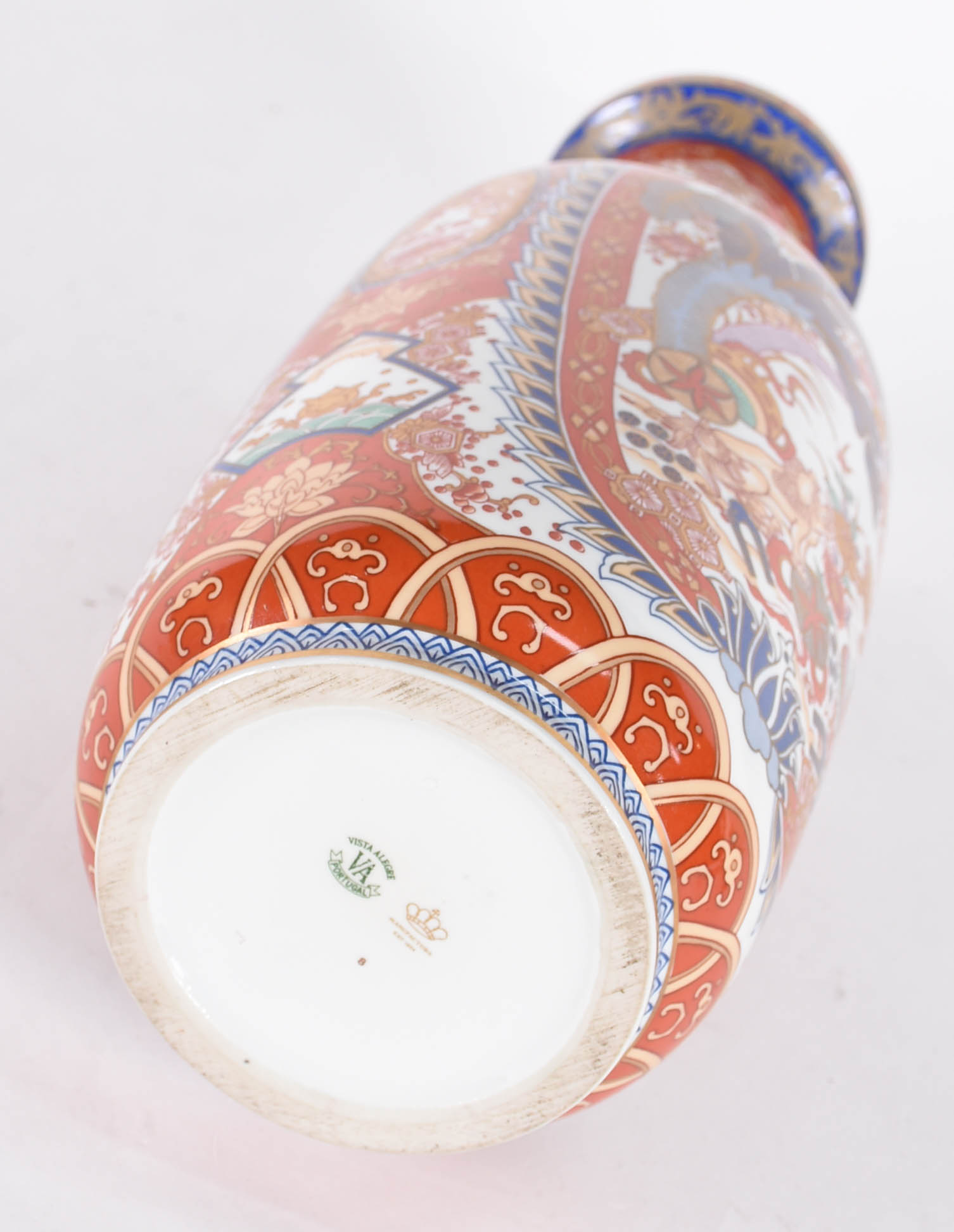 Vaso de porcelana portuguesa Vista Alegre decorada ao gosto oriental... - foto 3 de 5